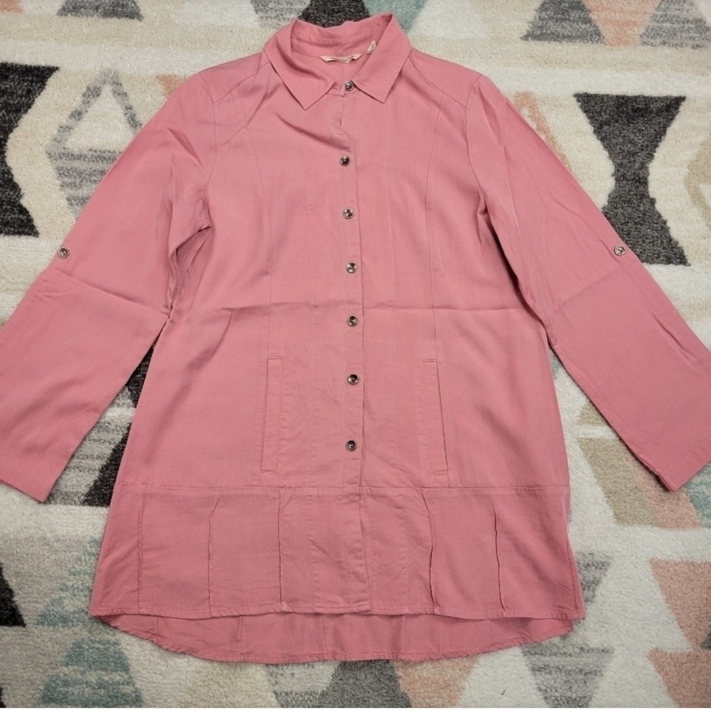 Soft Surroundings Island Breeze Tencel Tunic Shirt XL